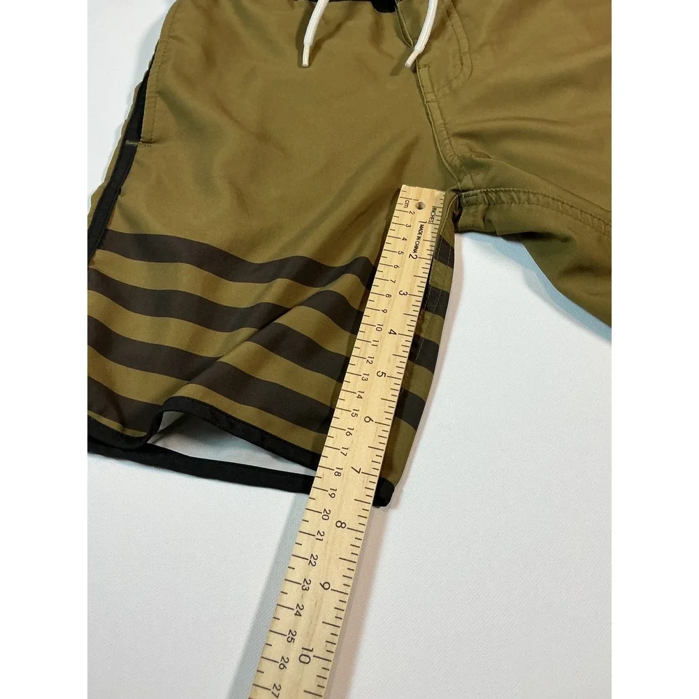 Fasthouse After Hours Bomber Boardshorts Olive Youth Boys Swim Trunks Size 24